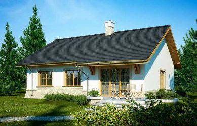 Быстровозводимый одноэтажный дом AET-023