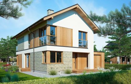 Изображение Быстровозводимый каркасно-панельный дом AET-025