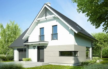 Изображение Быстровозводимый дом в современном стиле AET-014