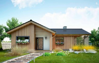 Изображение Быстровозводимый одноэтажный дом AET-019