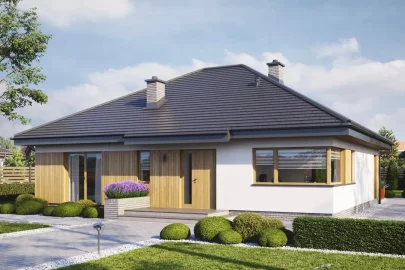 Изображение Одноэтажный каркасно-панельный дом AET-108