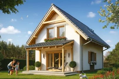 Изображение Каркасно-панельный дом 6 на 8 AET-123