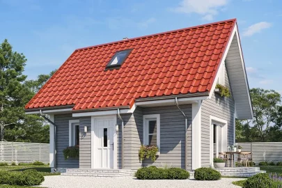 Изображение Каркасно-панельный дом 6 на 8 AET-126