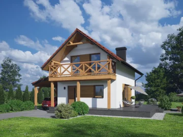 Изображение Каркасно-панельный дом 6 на 8 AET-130