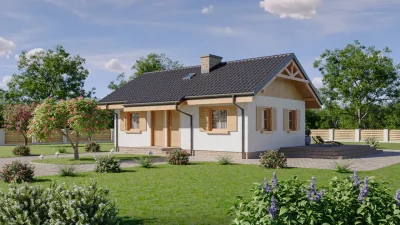 Каркасно-панельный дом 6 на 10 AET-157