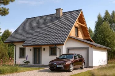 Каркасно-панельный дом 6 на 10 AET-161