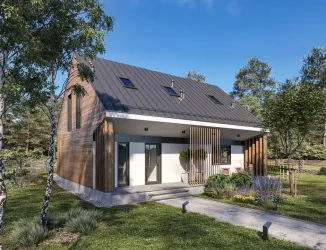 Каркасно-панельный дом 6 на 10 AET-163