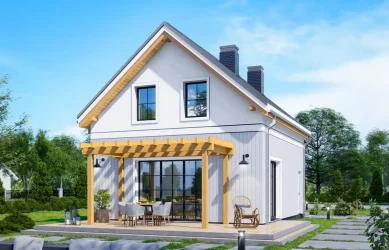 Каркасно-панельный дом 7 на 8 AET-134