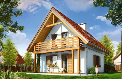 Изображение Каркасно-панельный дом 7 на 8 AET-136