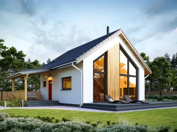 Изображение Каркасно-панельный дом 7 на 8 AET-140