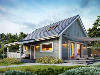 Каркасно-панельный дом 7 на 8 AET-141