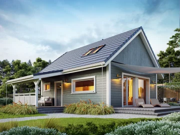 Изображение Каркасно-панельный дом 7 на 8 AET-141