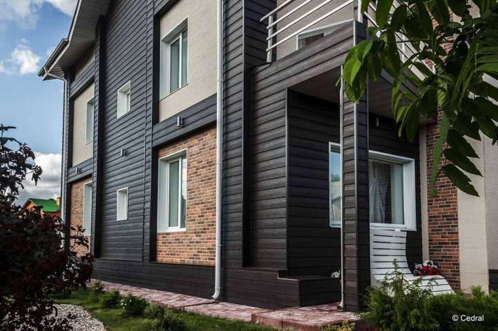 фиброцементный мсайдинг спереди