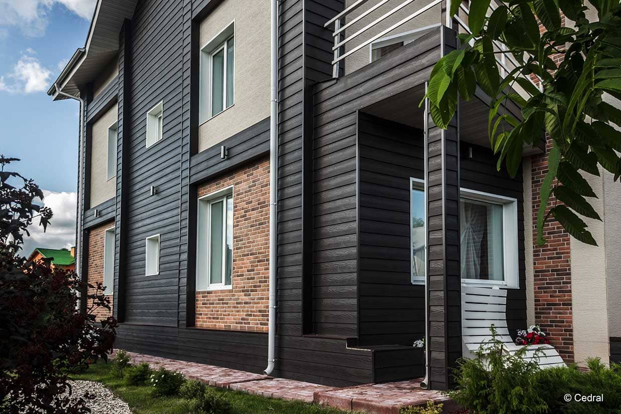 фиброцементный мсайдинг спереди