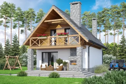 Изображение Каркасно-панельный дом 6 на 9 AET-143