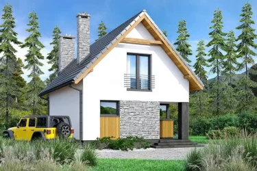 Каркасно-панельный дом 6 на 9 AET-147