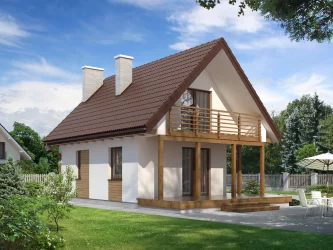 Каркасно-панельный дом 6 на 9 AET-151