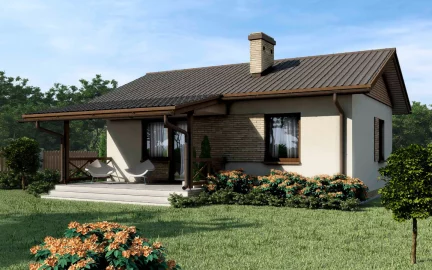 Изображение Каркасно-панельный дом 6 на 9 AET-153