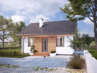 Каркасно-панельный дом 8 на 8 AET-167