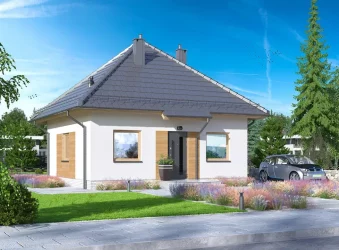 Каркасно-панельный дом 8 на 8 AET-173