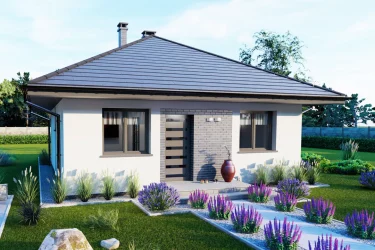 Каркасно-панельный дом 8 на 8 AET-176