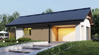 Каркасно-панельный дом 52,72 м² AET-198