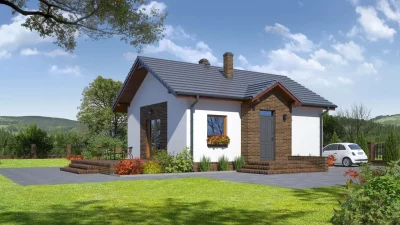 Каркасно-панельный дом 51,17 м² AET-200