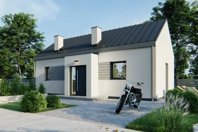 Изображение Каркасно-панельный дом 53,20 м² AET-203