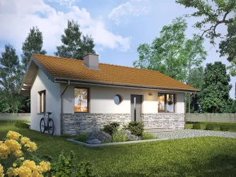 Каркасно-панельный дом 52,80 м² AET-205