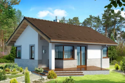 Изображение Каркасно-панельный дом 53,58 м² AET-206