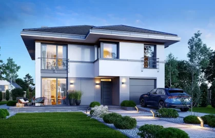 Изображение Двухэтажный каркасно-панельный дом AET-248