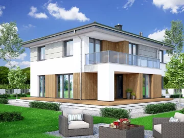 Изображение Двухэтажный каркасно-панельный дом AET-254