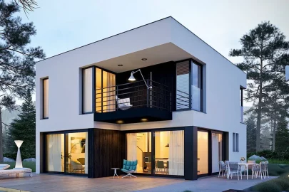 Изображение Двухэтажный каркасно-панельный дом AET-256