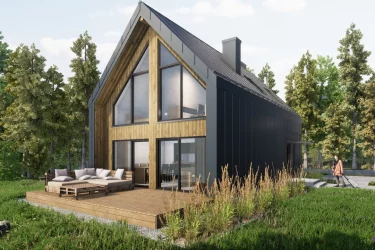 Каркасно-панельный дом по канадской технологии AET-266